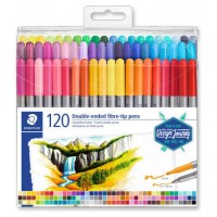 ESTUCHE DE PLÁSTICO CON 120 ROTULADORES, COLORES SURTIDOS STAEDTLER 3200 TB120 (Espera 4 dias) en Huesoi